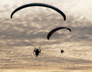  Motorschirmfliegen im Ärmelkanal 